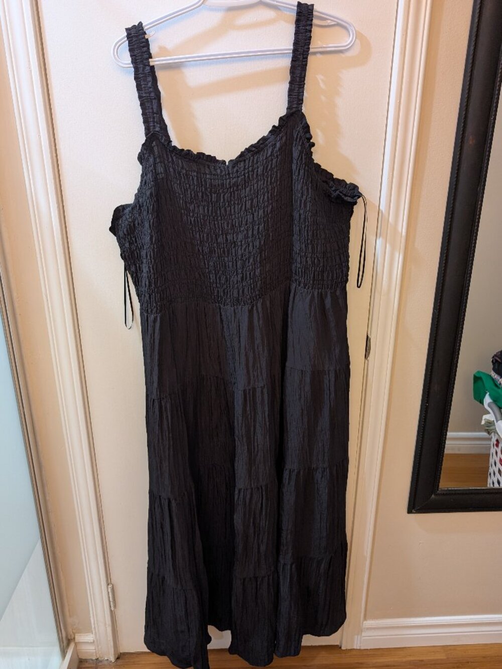 Black Addition Elle Tiered Dress